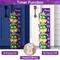 Glitzhome® 41.75" Mardi Gras Wooden Lighted Stacked Masks Porch Decor with Timer